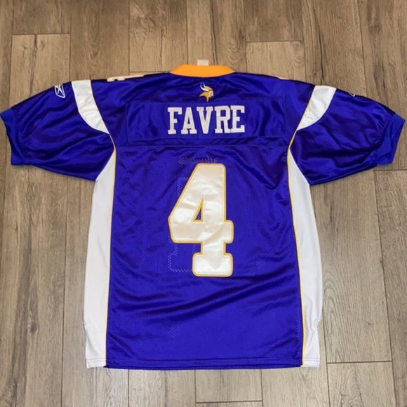 NFL Minnesota Vikings #4 Brett Farve Game Team Jersey Hall of Famer - Picture 2 of 9